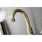 Kingston Brass Bridge Bathroom Faucet with Brass PopUp, Brushed Brass KS7997AL - alternate 2